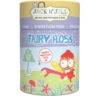 Jack N' Jill, Fairy Floss, Nić dentystyczna z rączką dla dzieci, 30 szt.