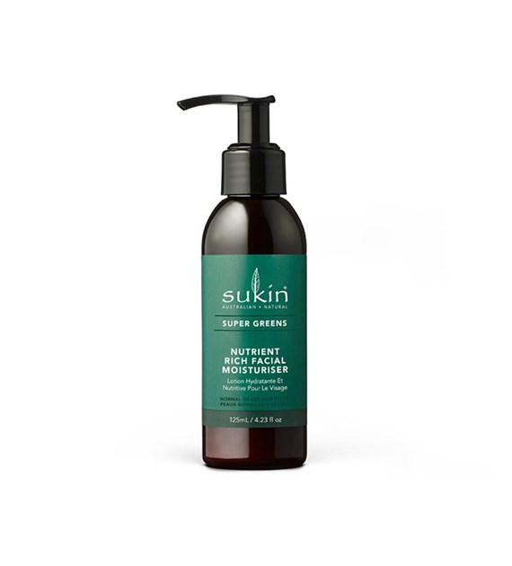 Sukin, SUPER GREENS, Detoksykująco-nawilżający krem do twarzy, 125 ml