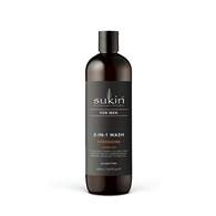 Sukin, FOR MEN, Energetyzujący żel do mycia ciała i włosów 3 w 1 dla mężczyzn, 500 ml