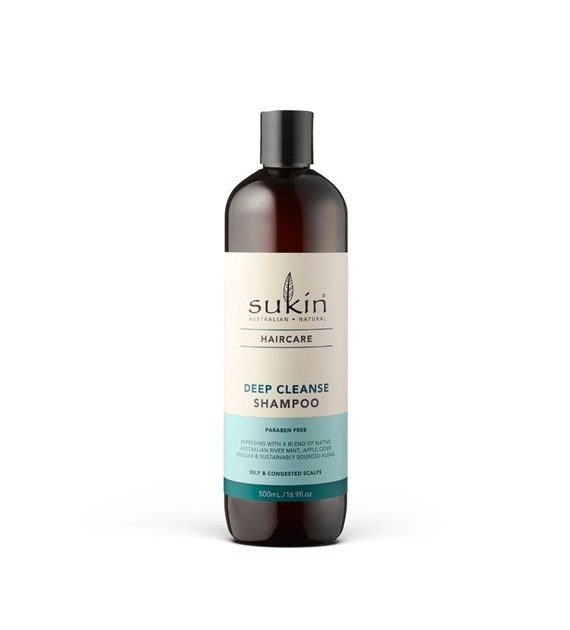 SUKIN, DEEP CLEANSE Szampon głęboko oczyszczający włosy, 500 ml