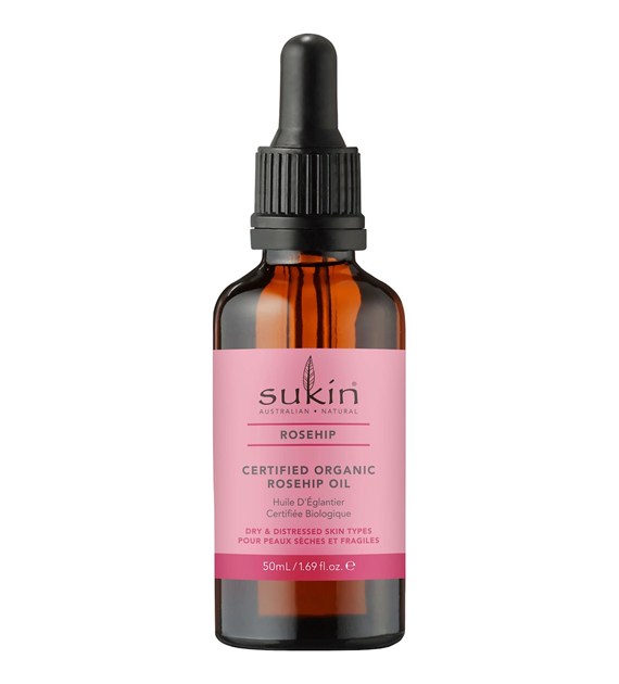 Sukin, ROSEHIP, Certyfikowany naturalny olej z dzikiej róży chilijskiej, 50 ml